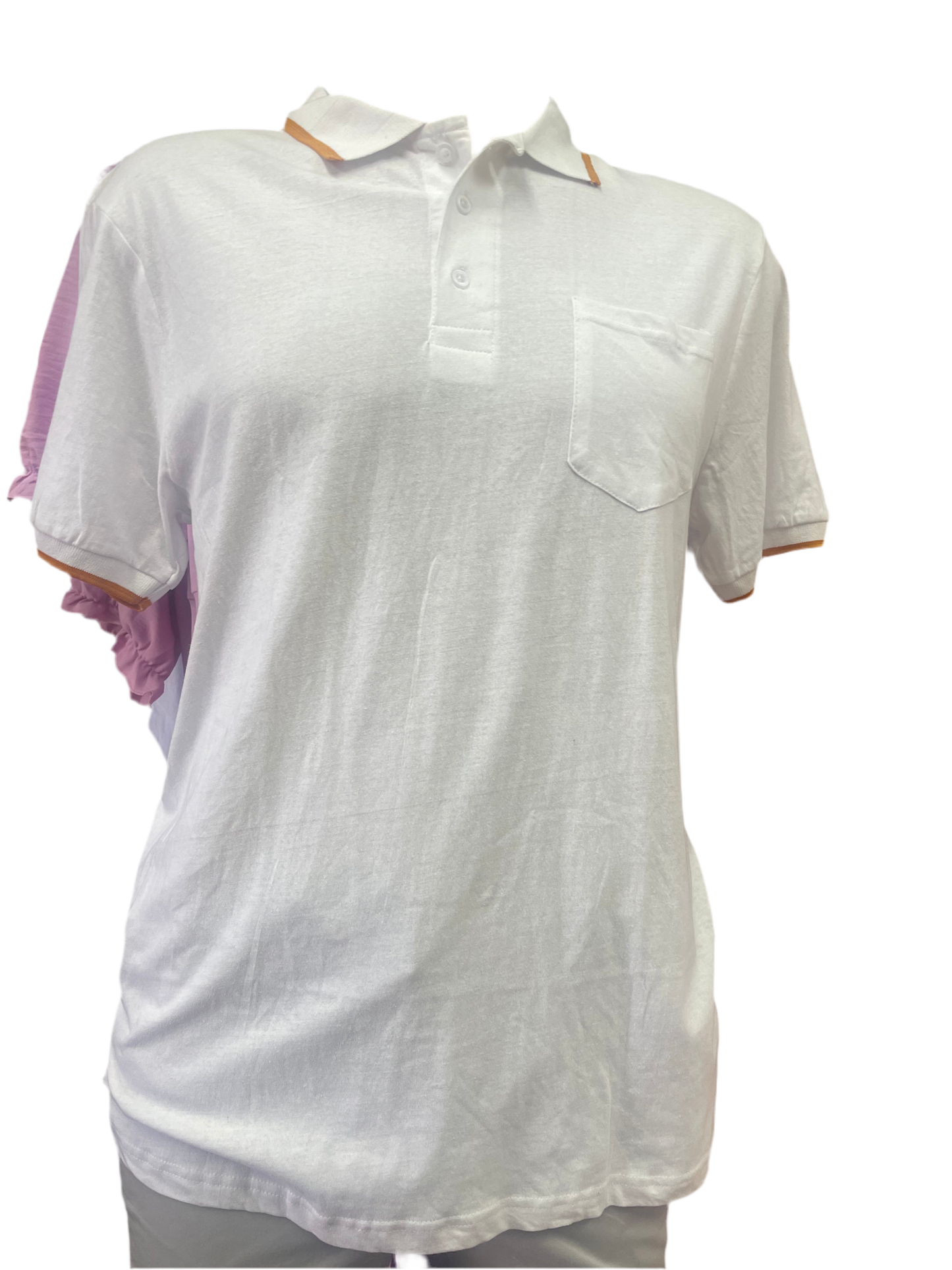 Plain Short Sleeve Collared Casual Mens Golf Shirts