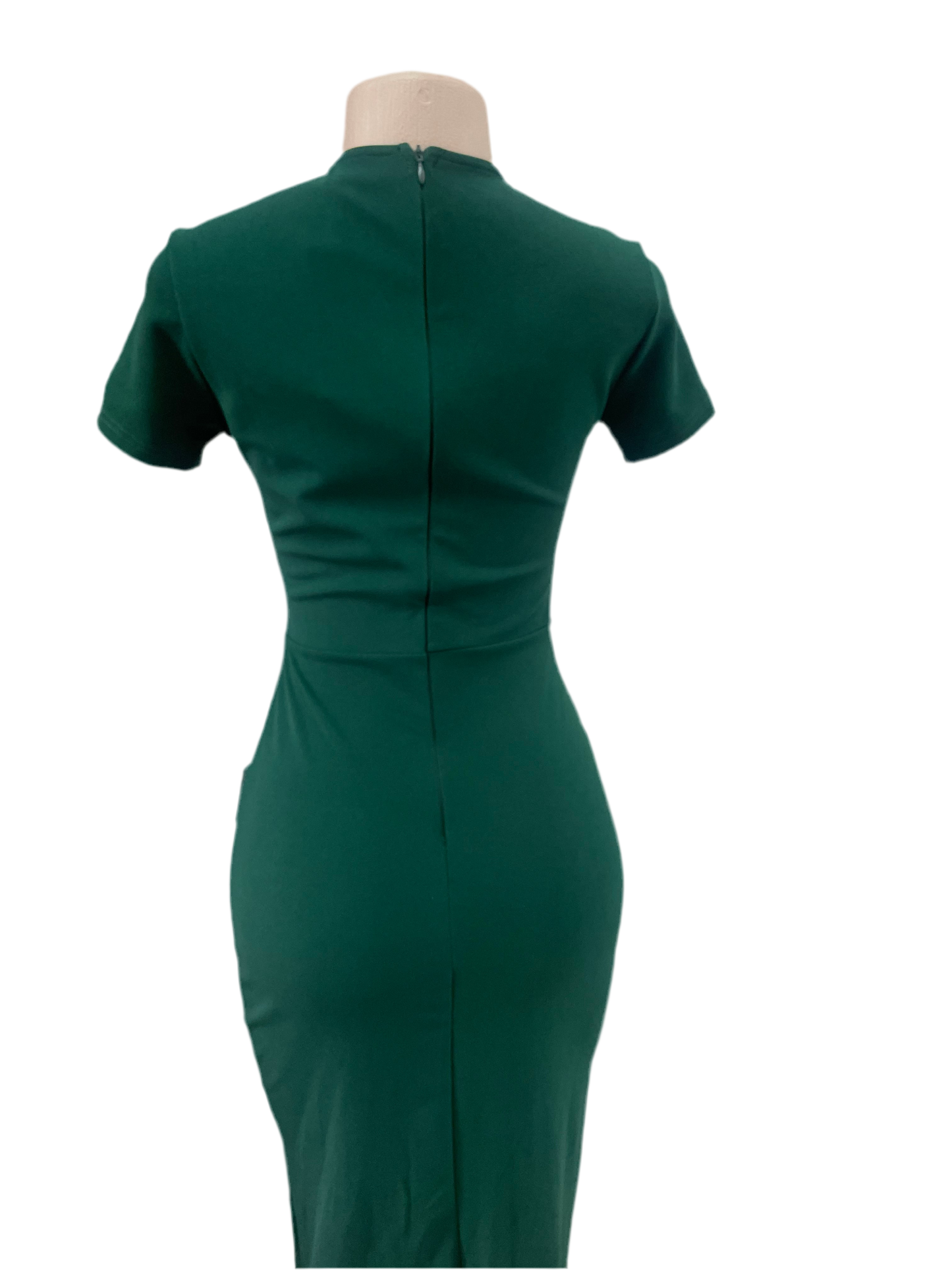 Elegant Midi Dress With Flap Pockets