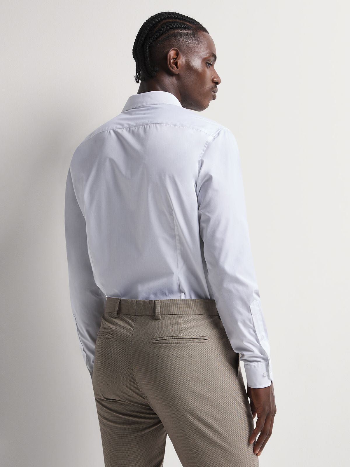 Men's Markham Smart Slim Fit White Shirt