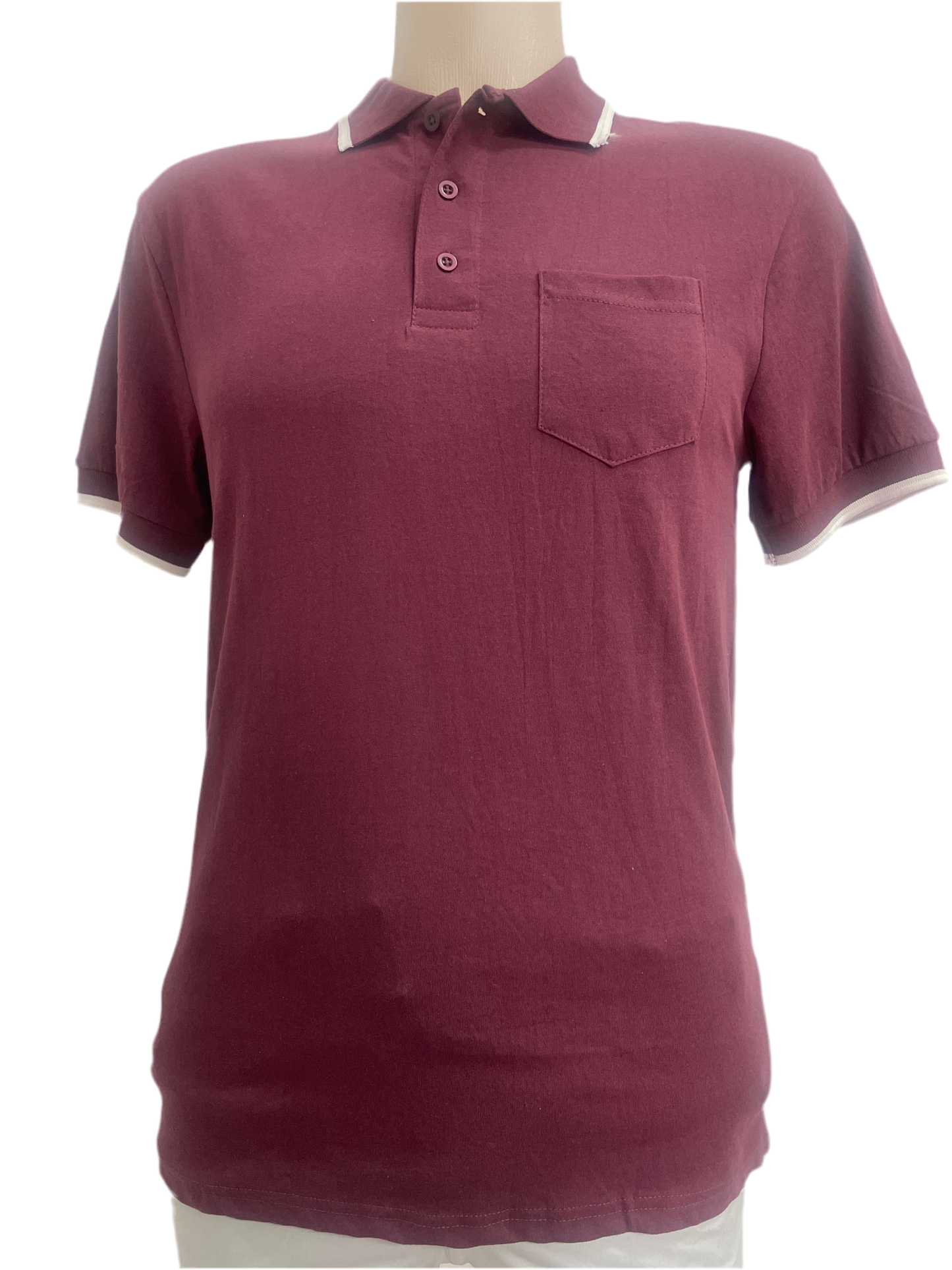 Plain Short Sleeve Collared Casual Mens Golf Shirts