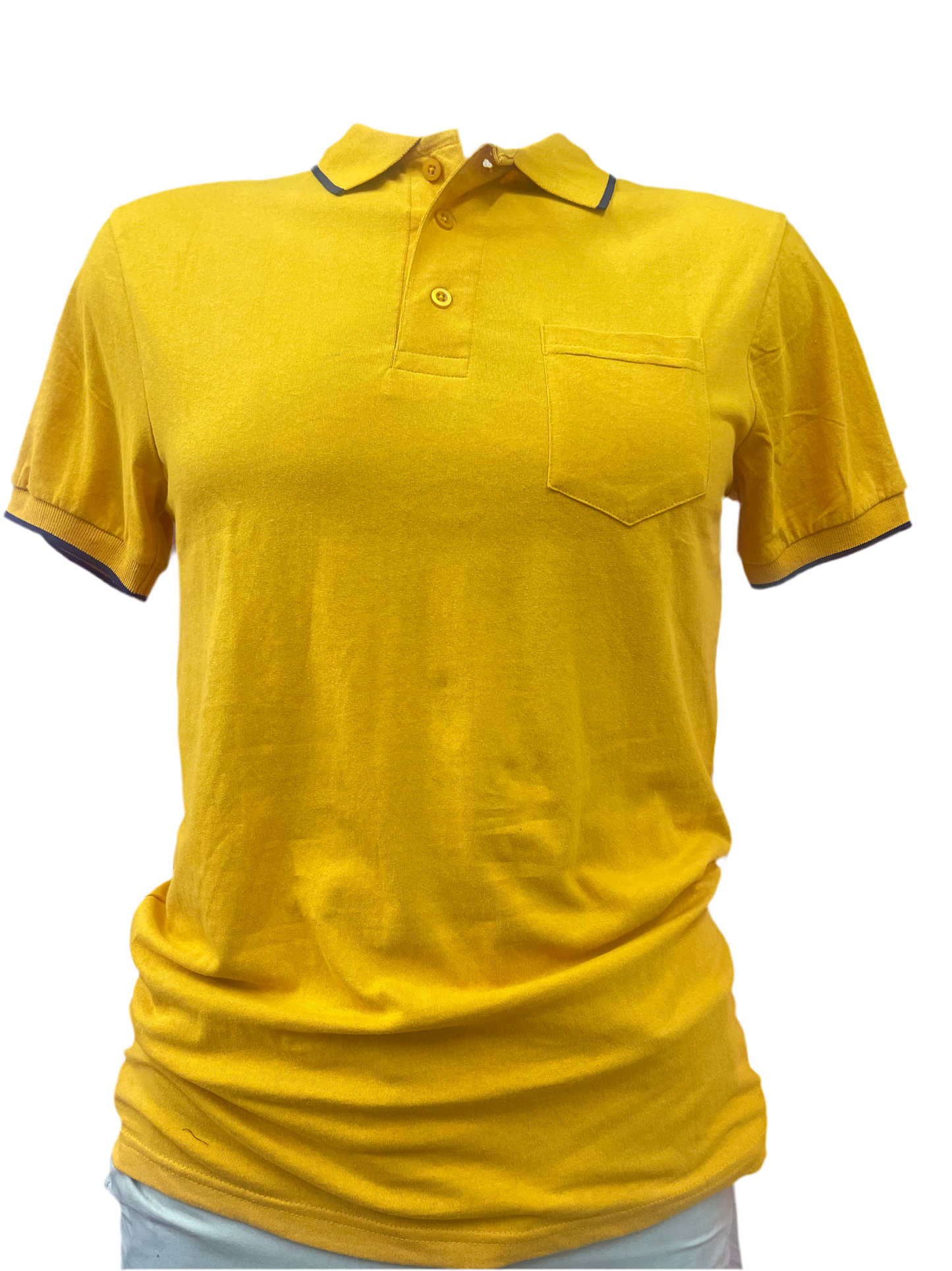 Plain Short Sleeve Collared Casual Mens Golf Shirts