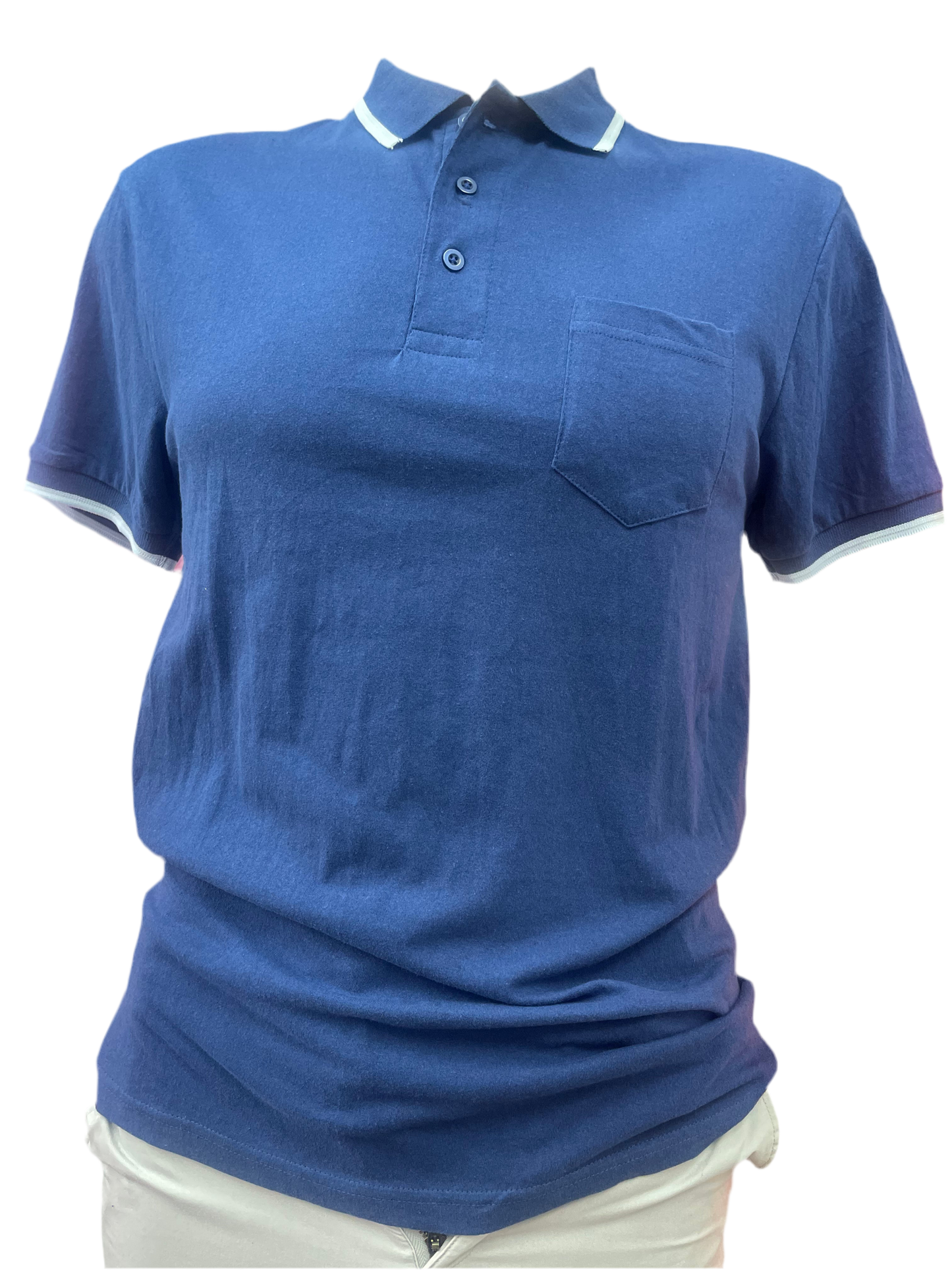 Plain Short Sleeve Collared Casual Mens Golf Shirts