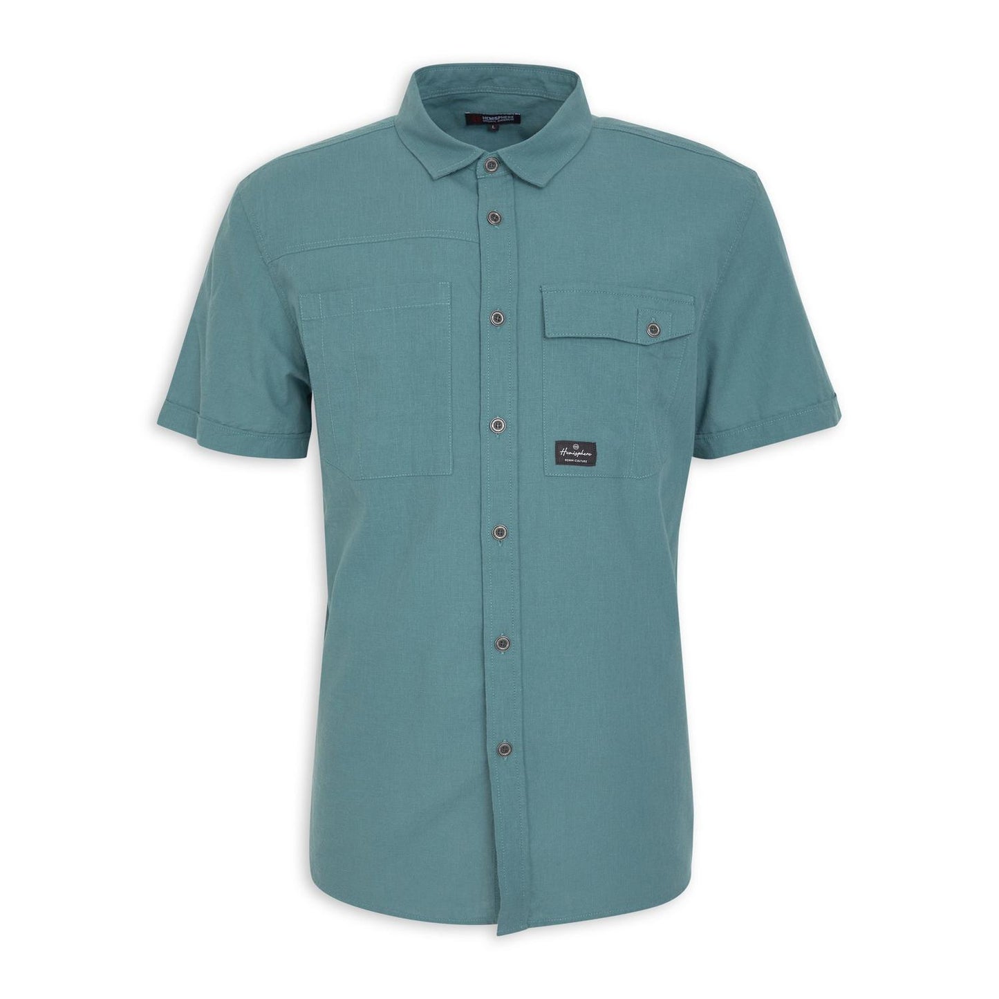 HEMISPHERE
Blue Regular Fit Shirt