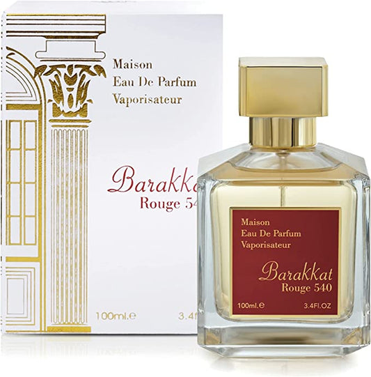 Fragrance World Barakkat Rouge 540 100 ml Eau De Parfum Sweet scent